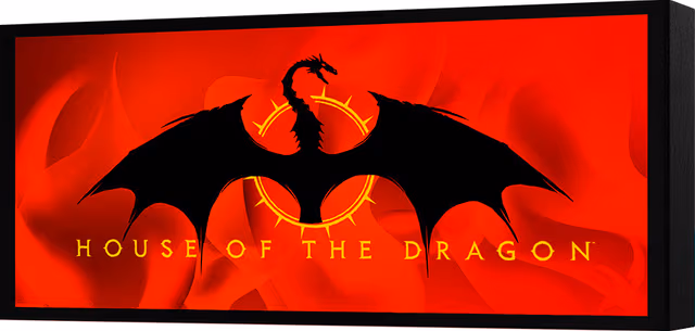 Game of Thrones House of the Dragon Targaryen lampa