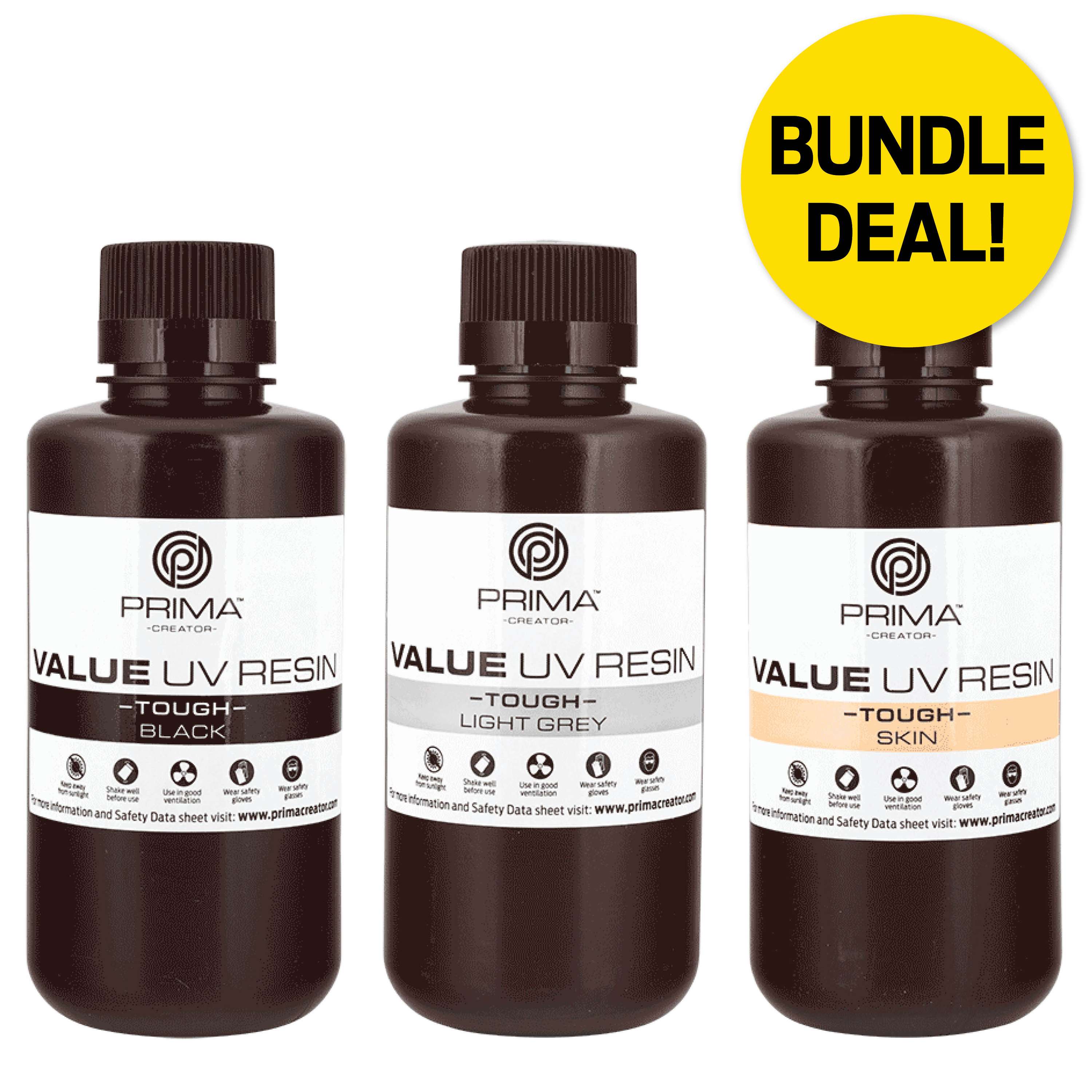 PrimaCreator Value Tough UV Resin (wie ABS) - Paketangebot