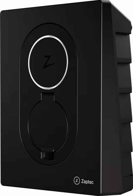 Zaptec Go charging box 22kW Type 2 WiFi and 4G Asphalt black