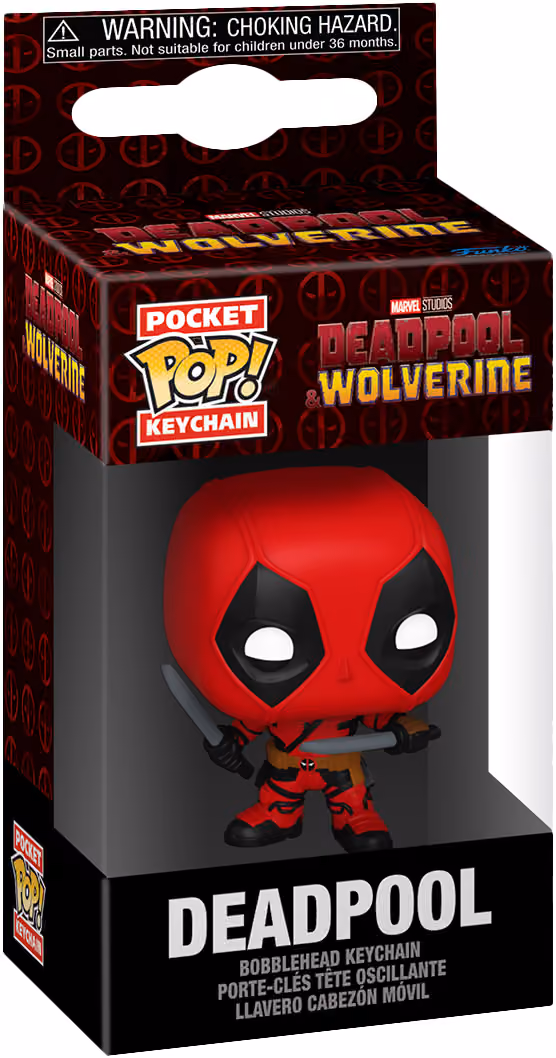 Funko Deadpool Wolverine nyckelring (Deadpool med svärd)