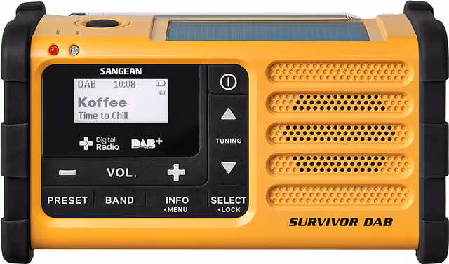 Sangean MMR-88 nödradio (gul)