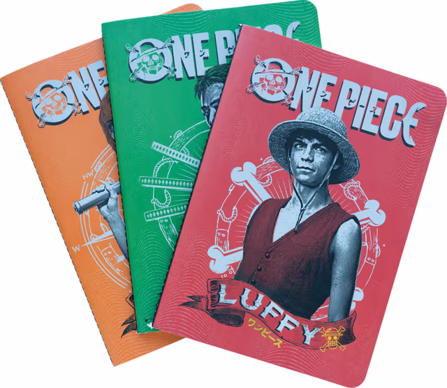 Erik Grupo One Piece pappersanteckningsbok (3-pack)
