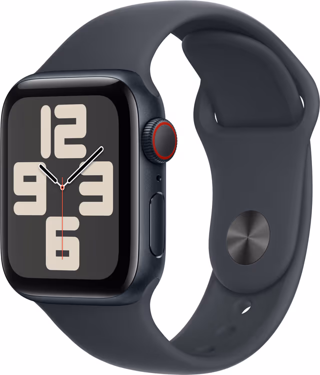 Apple Watch SE GPS + Cellular 44mm - Midnight Aluminium Case with Midnight Sport Band - M/L
