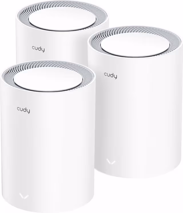 Cudy Mesh Solution M3000 3-pack AX3000 Gigabit Wi-Fi 6 2.5G White - Mesh router Wi-Fi 6