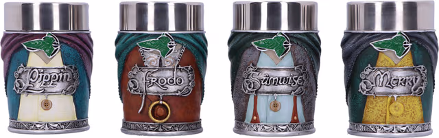 Nemesis Now Lord of the Rings Hobbit Shot Glass Set