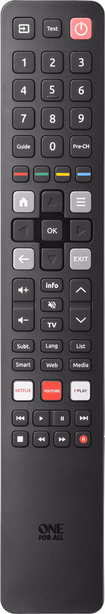 OFA URC 4922 ersättningsfjärrkontroll (TCL TV)
