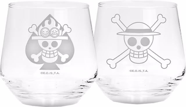 ABYStyle One Piece-glas 2-pack (Luffy & Ace)