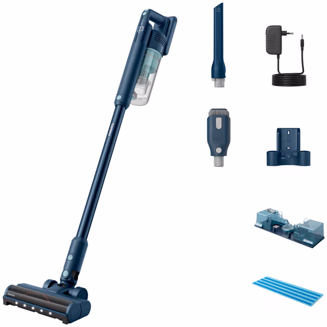 Philips 5000-serien sladdlös skaftdammsugare XC5041/01 (blå)