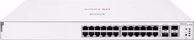 Hewlett Packard Enterprise Aruba Instant On 1930 24G Class4 PoE 4SFP/SFP+ 195W Switch