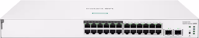 Hewlett Packard Enterprise Aruba Instant On 1830 24G 12p Class4 PoE 2SFP 195W Switch