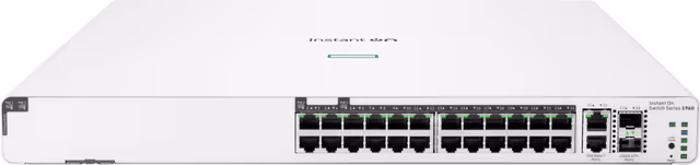 Hewlett Packard Enterprise HPE Aruba Instant On 1960 24G 20p Class4 4p Class6 PoE 2XGT 2SFP+ 370W Switch