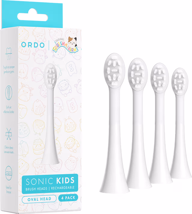 Ordo Sonic Kids utbytbara tandborsthuvuden 4-pack (vita)