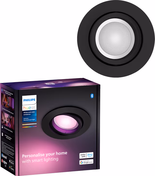 Philips Hue Centura Infälld Spotlight Rund - Svart