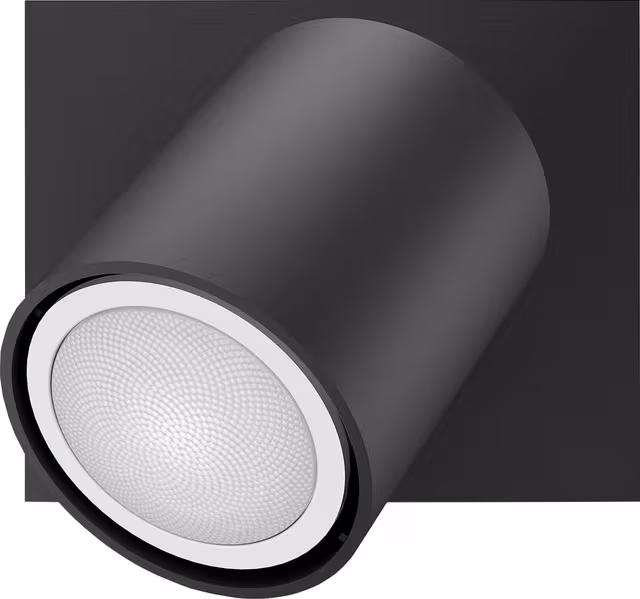 Philips Hue Runner Singel Spotlight - Svart - Med Dimmer Switch
