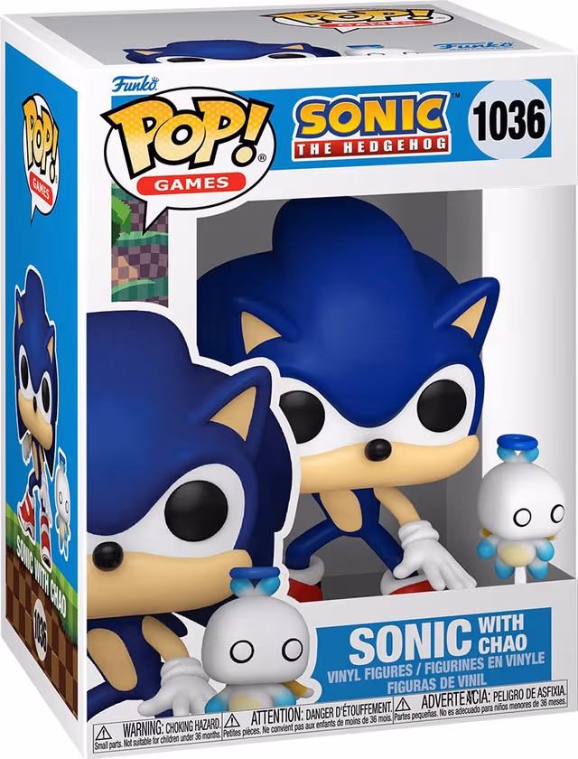 Funko! - Pop! P&B Sonic w/Chao 10cm - Figur