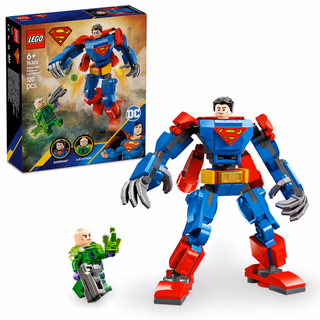 LEGO DC Batman Supermans robot mot Lex Luthor 76302