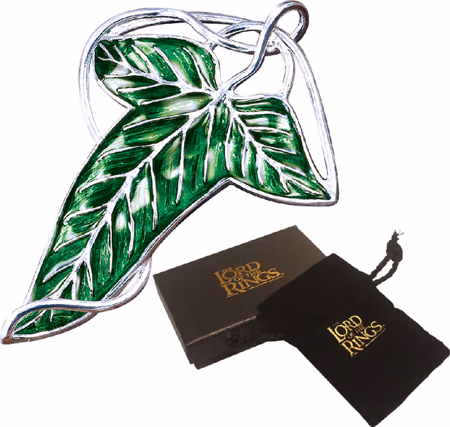 Noble Collection Lord of the Rings halsband (Elven Leaf brosch)