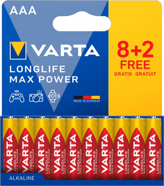VARTA Longlife Max Power AAA - 10-Pack