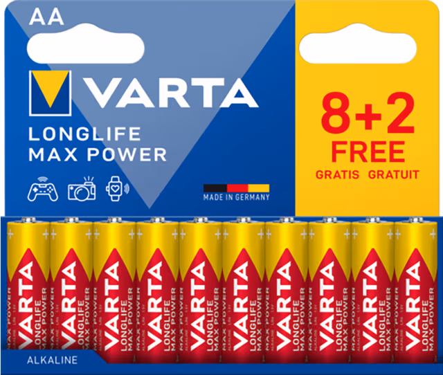 VARTA Longlife Max Power AA - 10-Pack