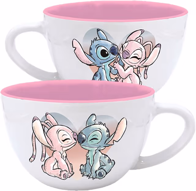 Konix Stitch mugg (Stitch & Angel Jumbo)