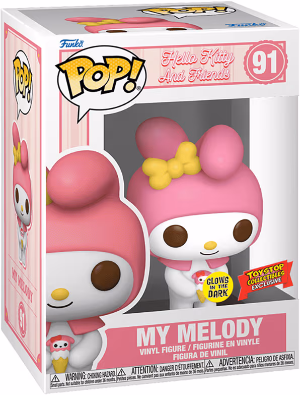 Funko POP Hello Kitty Glow in the Dark actionfigur (My Melody)