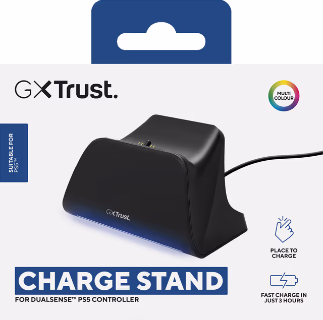 Trust GXT 255 Charge Stand - Black - Wired - Sony PlayStation 5