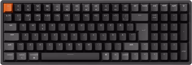 Keychron K4 V3 RGB Aluminium QMK Keychron Super Brown trådlös tangentbord
