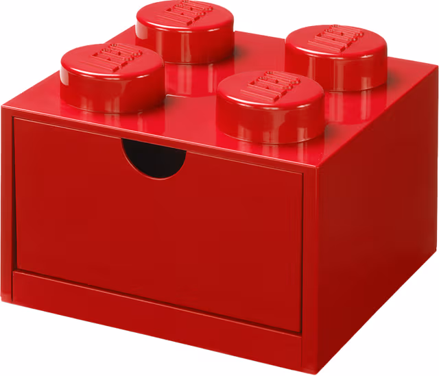 LEGO Desk Drawer 4 - Red
