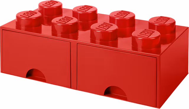 LEGO BRICK DRAWER 8 - RED