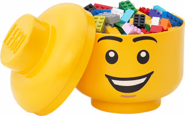 LEGO STORAGE HEAD (SMALL) - HAPPY BOY