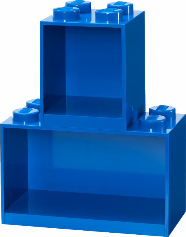 LEGO BRICK SHELF SET - BLUE