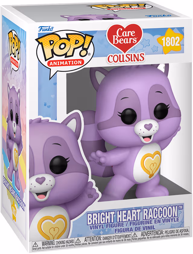 Funko POP Care Bears Cousins actionfigur (Bright Heart Raccoon)