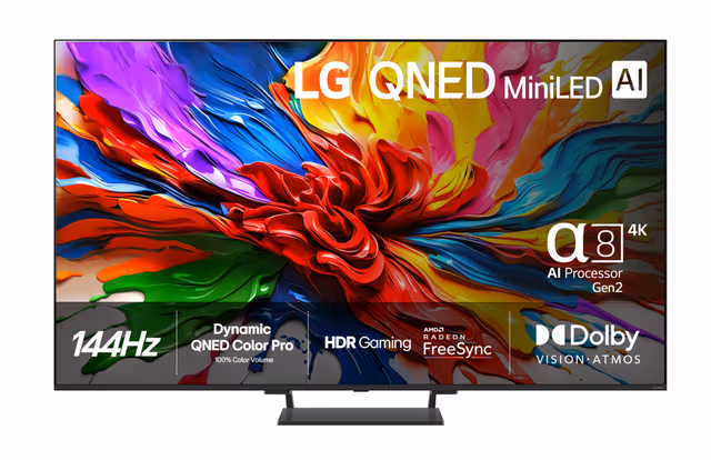 LG 85" TV LED 4K 85QNED93A6A QNED93 Series - 85" LED-backlit LCD TV - QNED evo AI - 4K