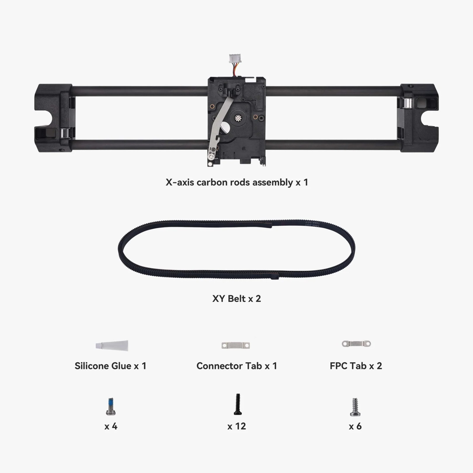 Bambu Lab X1/P1 Series X-Axis Carbon Rods Assembly