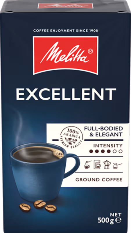 Melitta Excellent malet kaffe 485 (500 g)