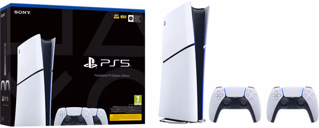 PlayStation 5 Slim Digital Edition (2 DualSenses-paket) 1TB