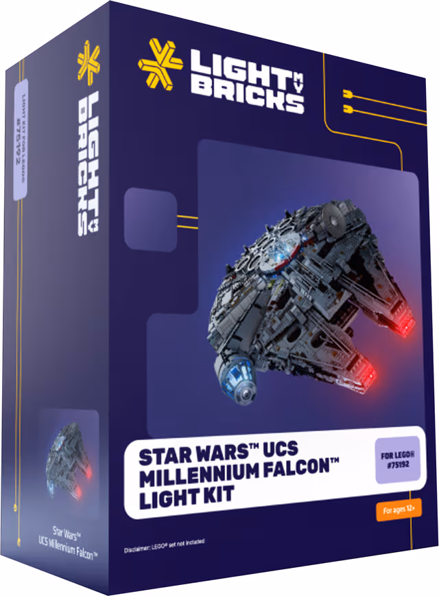 Light My Bricks Star Wars UCS Millenium Falcon ljuskit 75192