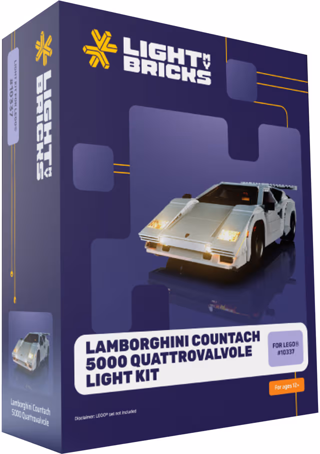 Light My BricksLamborghini Countach Lighting Set