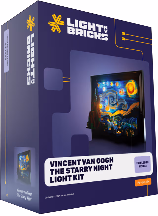 Light My BricksVincent van Gogh - Stjärnklar natt belysningsset