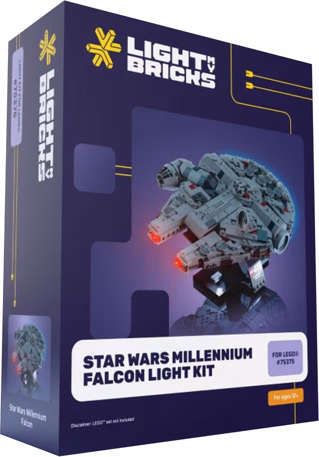Light My BricksStar Wars Millennium Falcon belysningsset