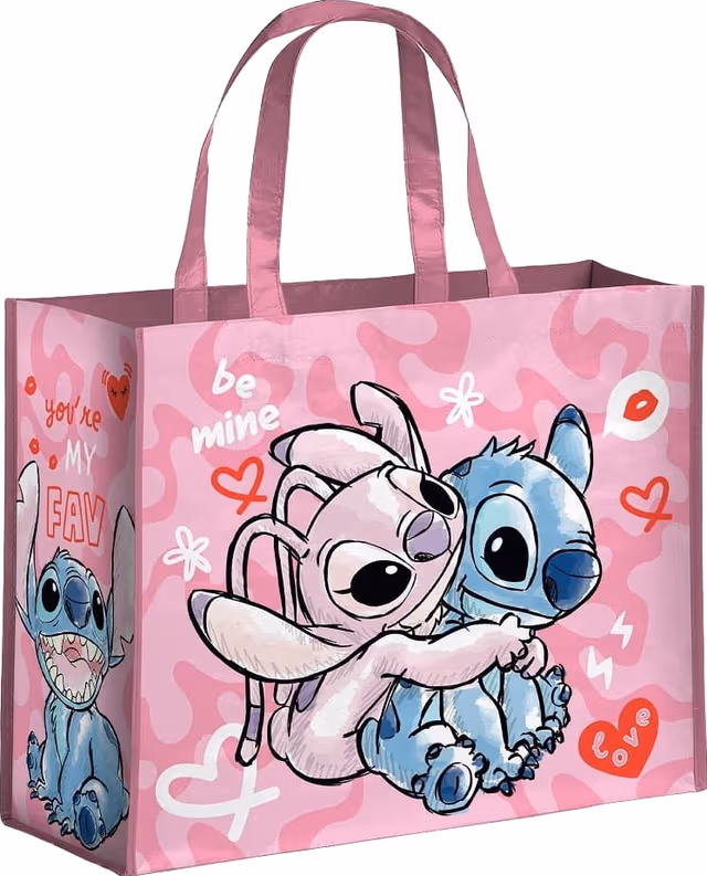 Konix Lilo & Stitch shoppingpåse (Stitch & Angel)