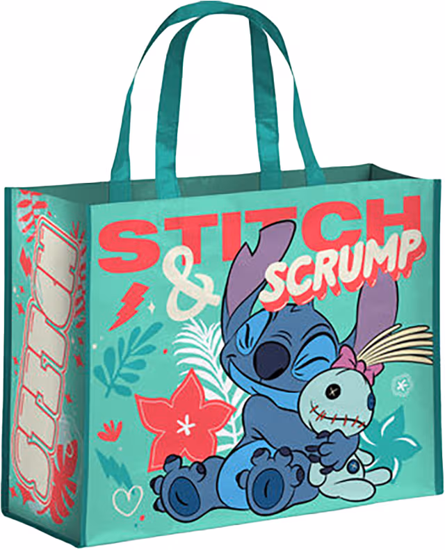 Konix Lilo & Stitch shoppingpåse (Stitch & Scrump)