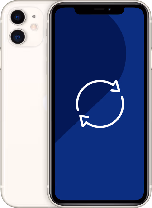 Begagnad iPhone 11 smartphone 128GB (vit)