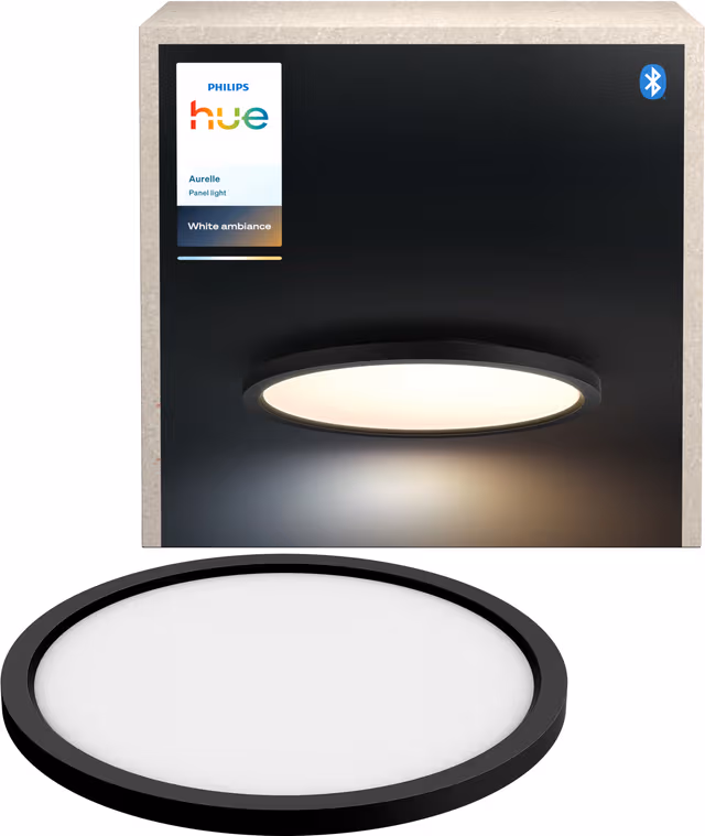 Philips Hue Aurelle panel round black
