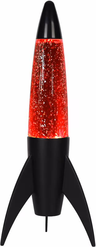 iTotal raketformad glitterlampa