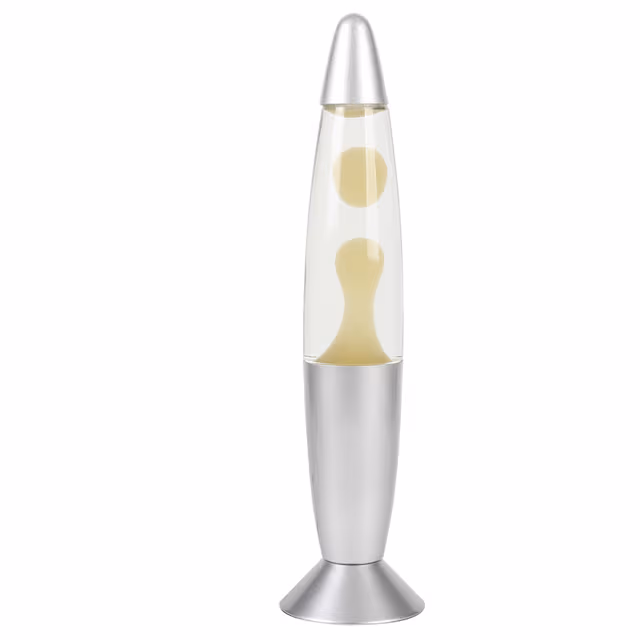 iTotal LED-lavalampa (vit, silver)