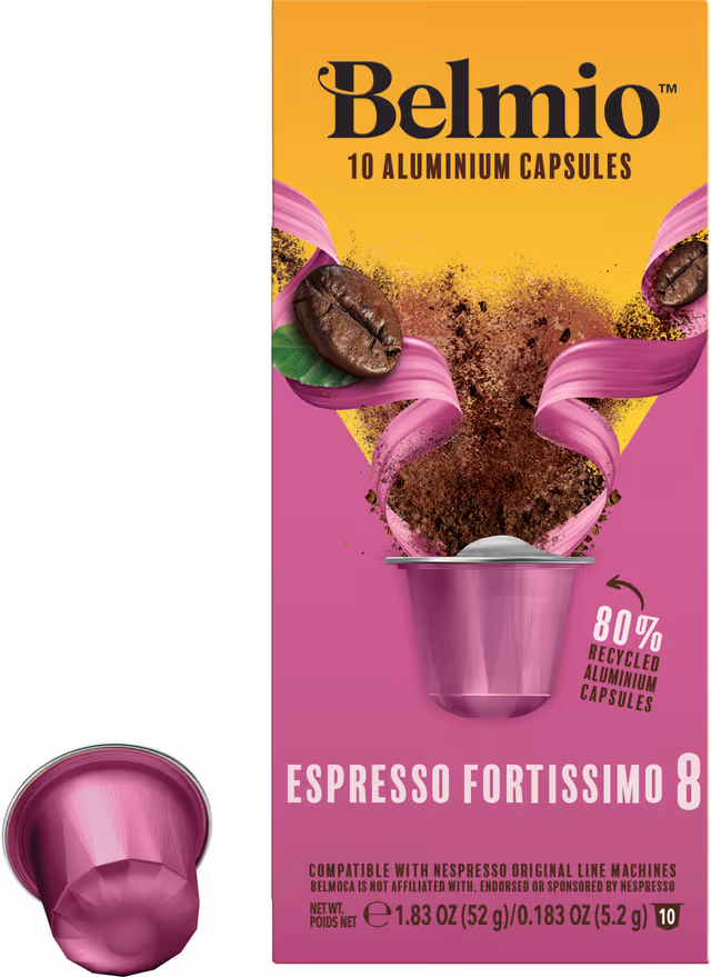 Belmio Espresso Fortissimo kaffekapslar for Nespresso (10 pack)