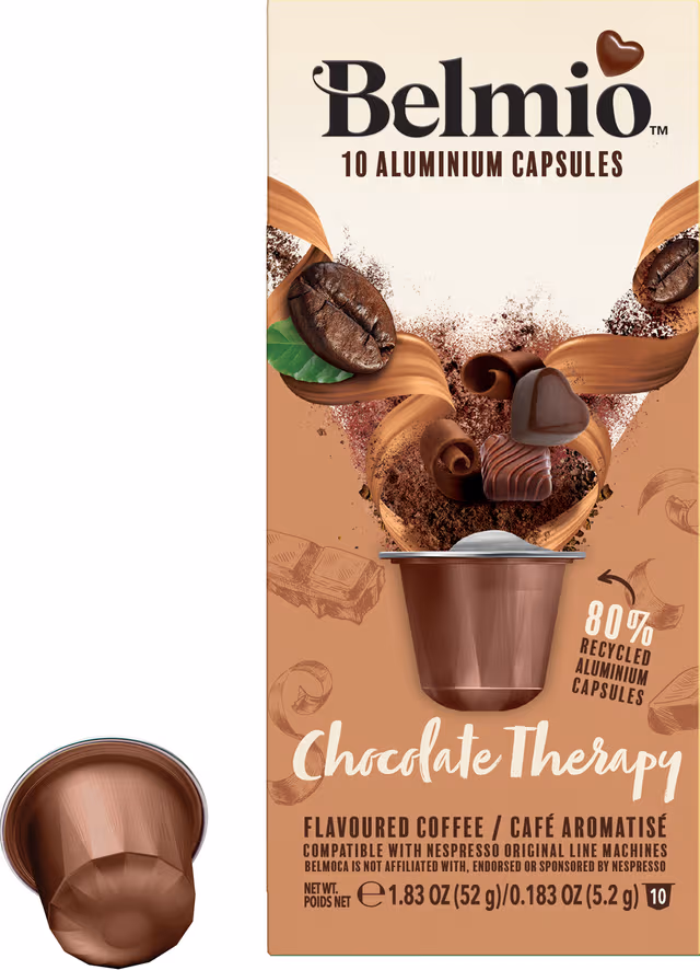 Belmio Chocolate Therapy capsules for Nespresso (10-pack)