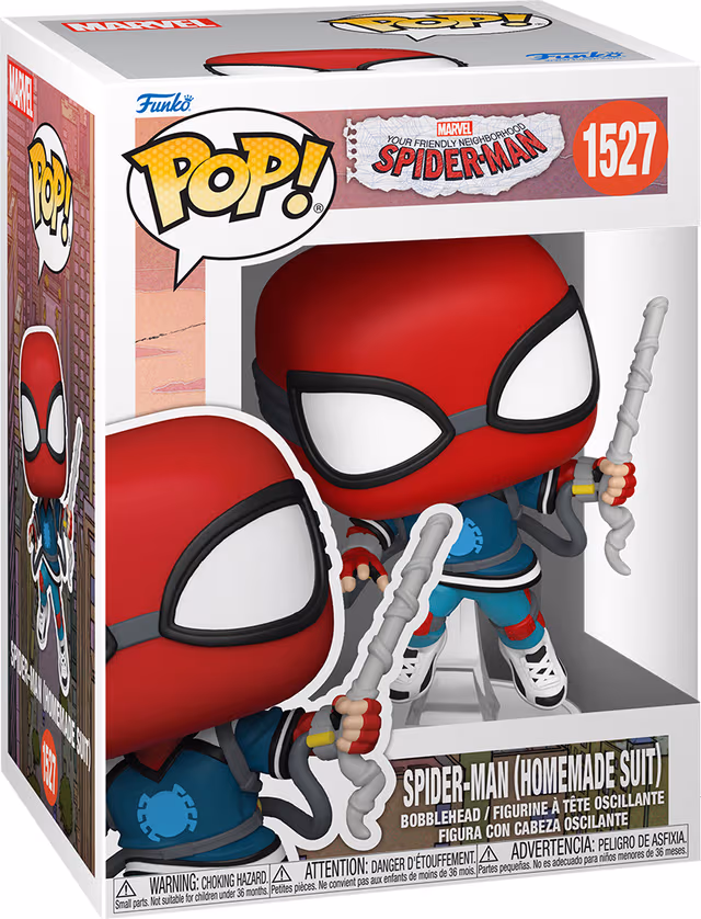 Funko POP Spider-Man actionfigur (Spider-Man med hemgjord dräkt)