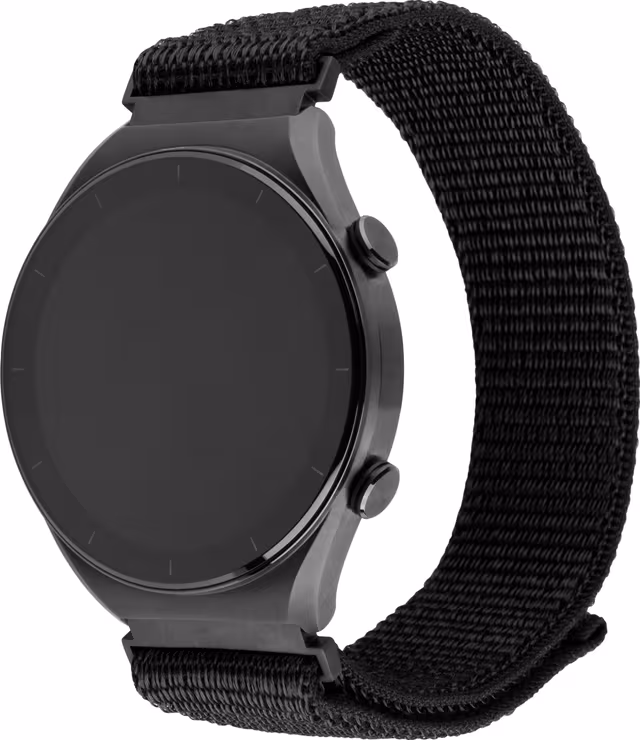 FIXED Nylonrem för Smartwatch Universal 20 mm Svart